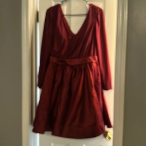 New, burgundy